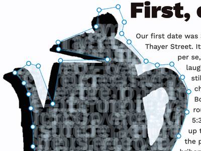 Shape masking and text fill