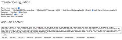The first step in configuring the demo