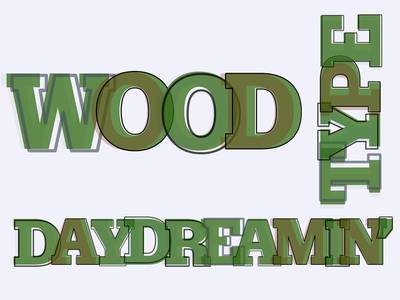 Styling type with transparency, overlaps, and outlines