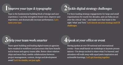A numbered set of elements