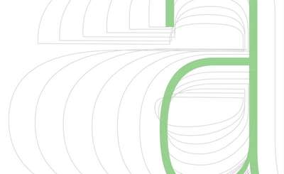 Different weights of a lower case letter a overlaid on one another