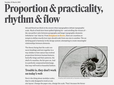 Image of one of my earlier posts about proportion and rhythm