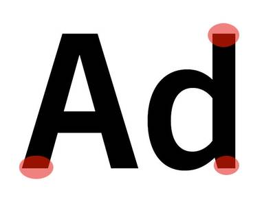 Example of sans-serif typeface