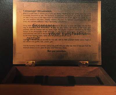 Inside the lid of the box of matchboxes