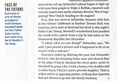 An image of text from a magazine layout with an end mark after the last sentence of the article