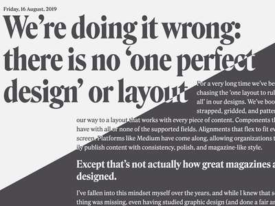 A split screen showing light and dark mode versions of my site