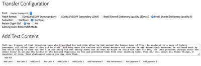 The first step in configuring the demo