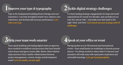 A numbered set of elements