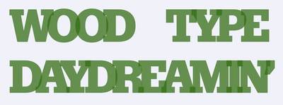 Headline with overlapping letters