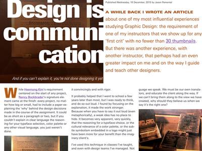 A more editorial page layout example