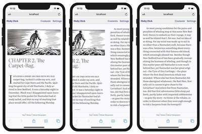 Swiping between pages on iOS