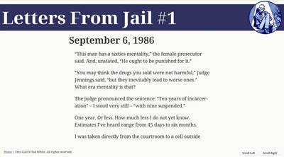 An example of side-scrolling with buttons