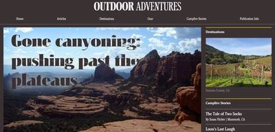 Experimental layout layering text and image