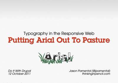 Slide deck cover for Putting Arial Out To Pasture